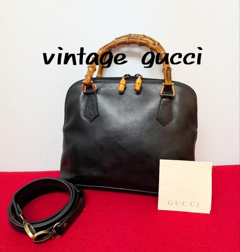 Borsa tracolla gucci bamboo - a,